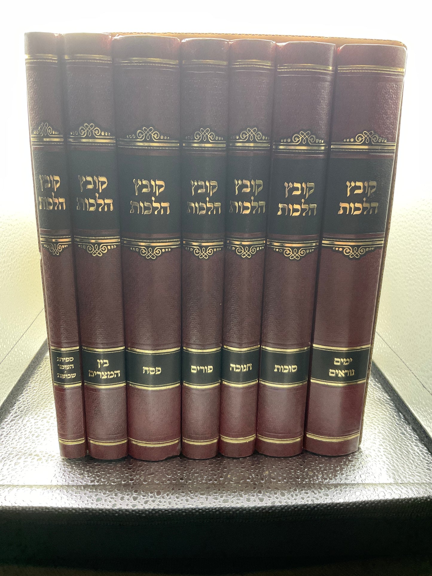 Kovetz Halachos 7 Volume Set Moadim - קובץ הלכות ז כרכים